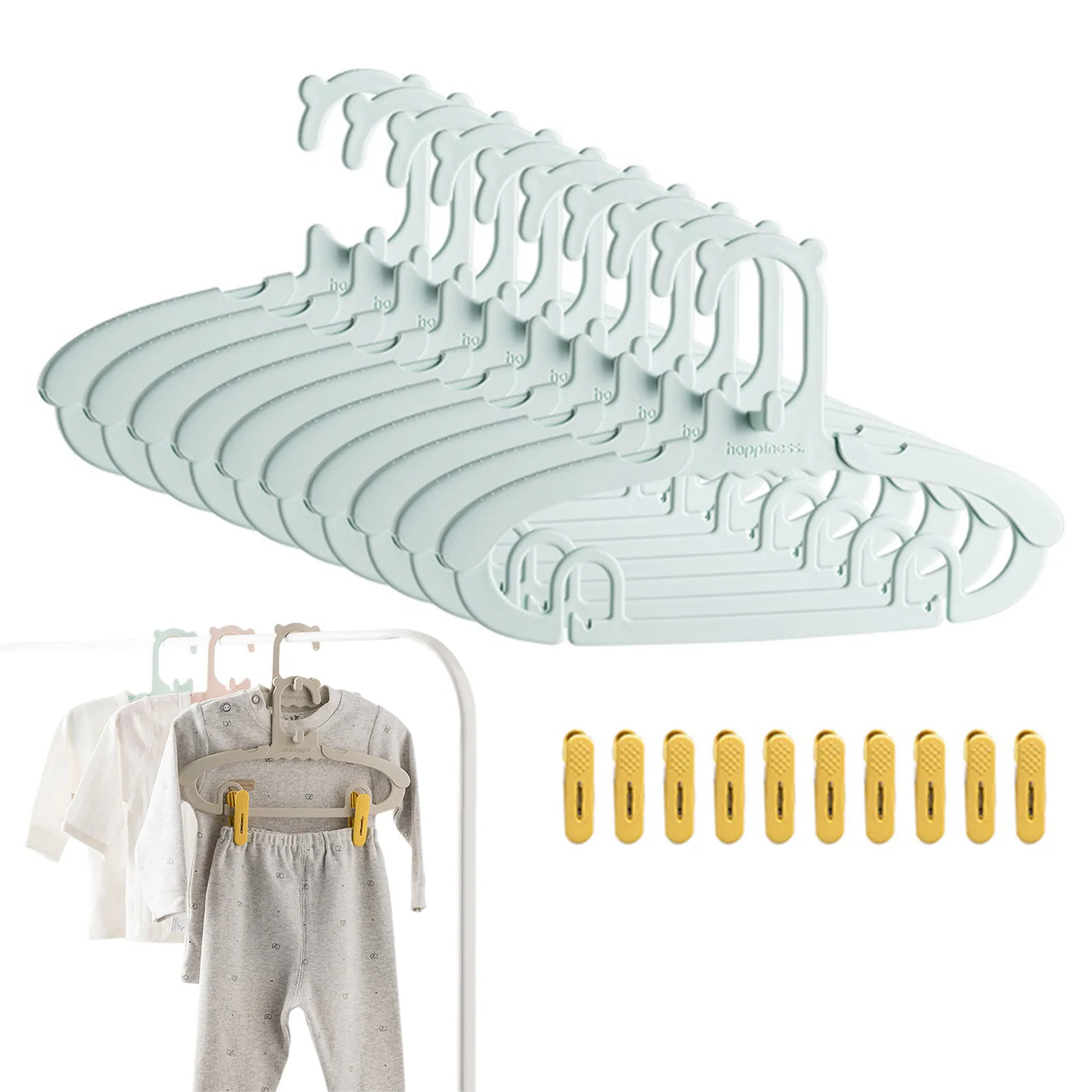 Baby Clothing Hanging Rack - 조정 가능한 어린이 옷 걸이 랙