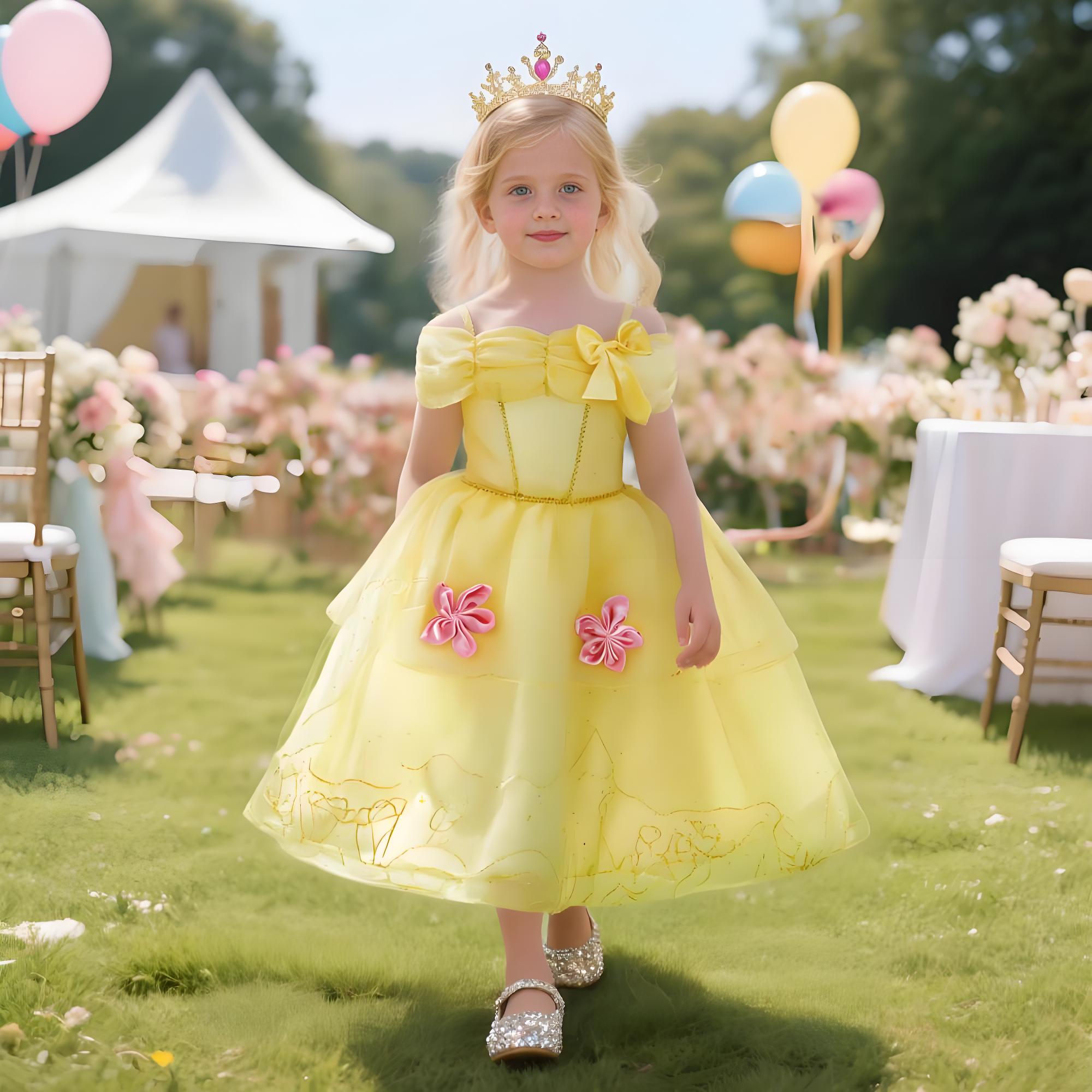 2025 벨 코스튬 소녀용 할로윈 변장 코스프레 공주  - Baby Clothing Dresser 리뷰 및 가격