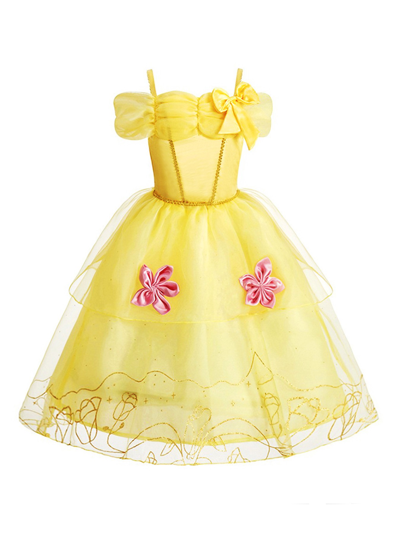 2025 벨 코스튬 소녀용 할로윈 변장 코스프레 공주  - Baby Clothing Dresser 리뷰 및 가격