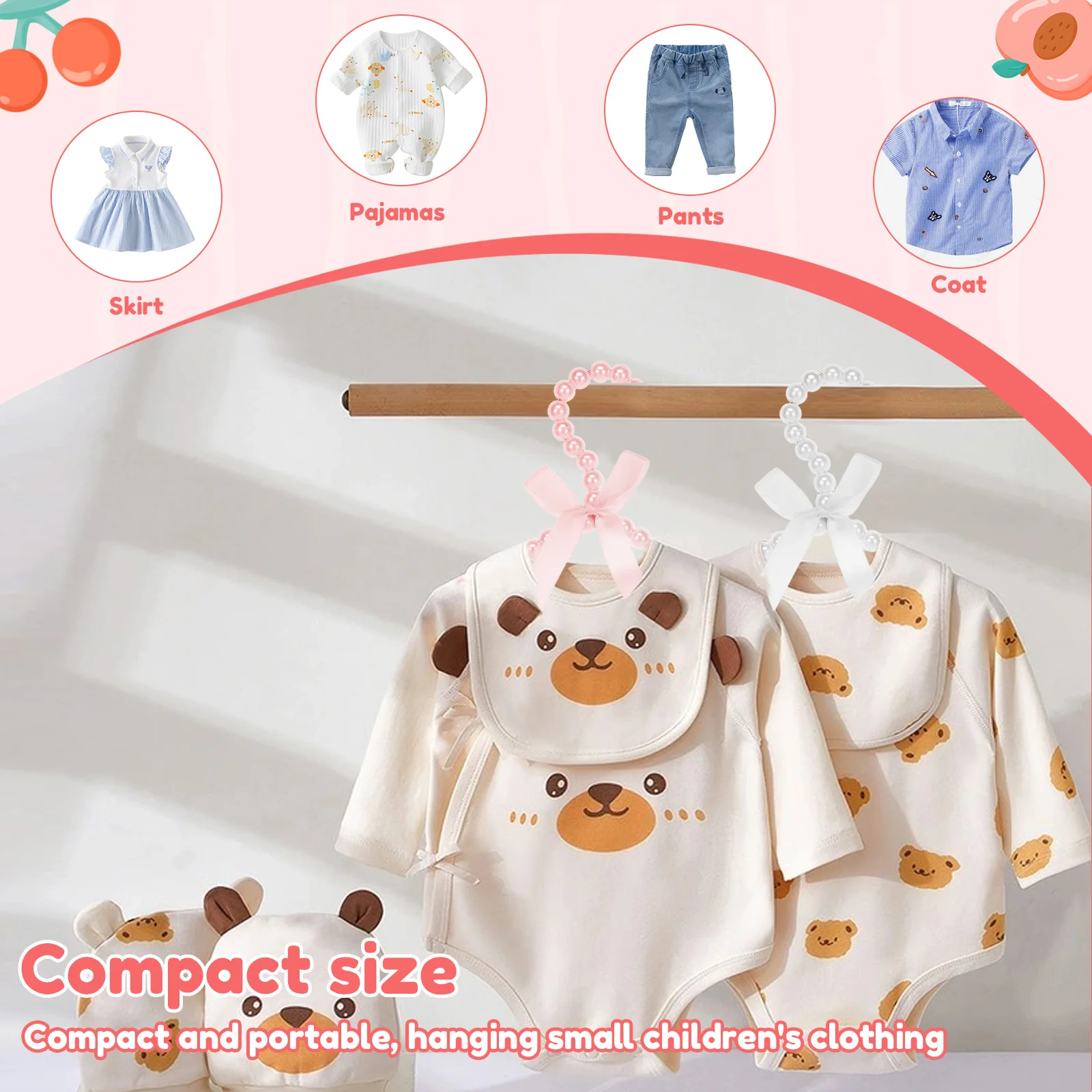 12Pcs 진주 옷걸이 어린이를위한 절묘한 디자인 작은 - Baby Clothing Dividers 리뷰 및 가격